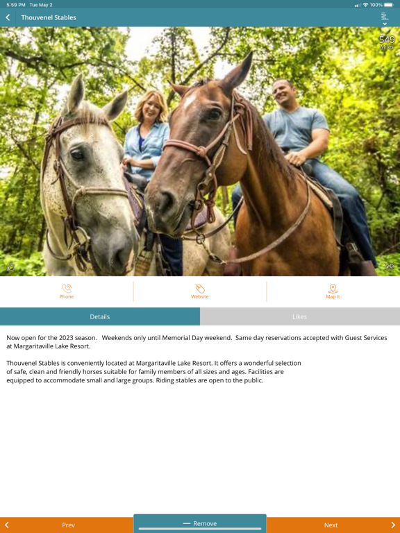 MV Resort Lake of the Ozarks iPad screenshot 4 - Travel app