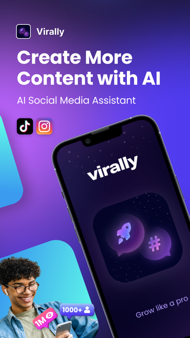 Virally- AI Social Media Coach Screenshot
