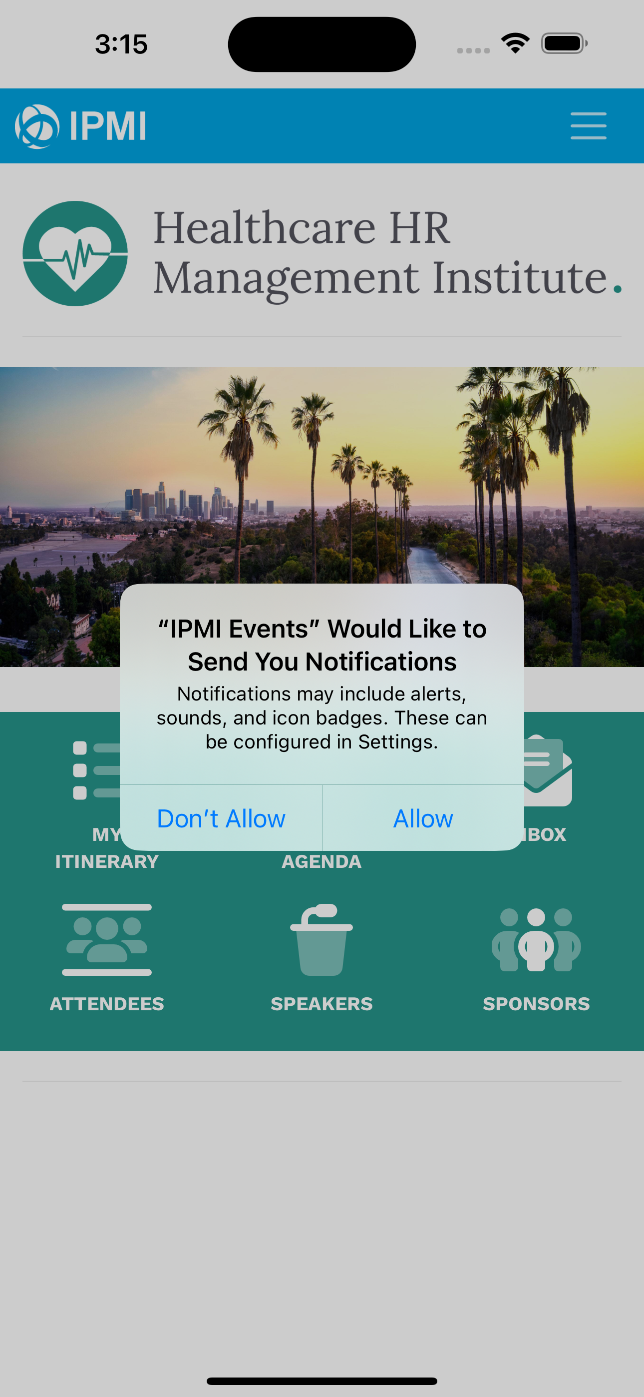 IPMI Events App