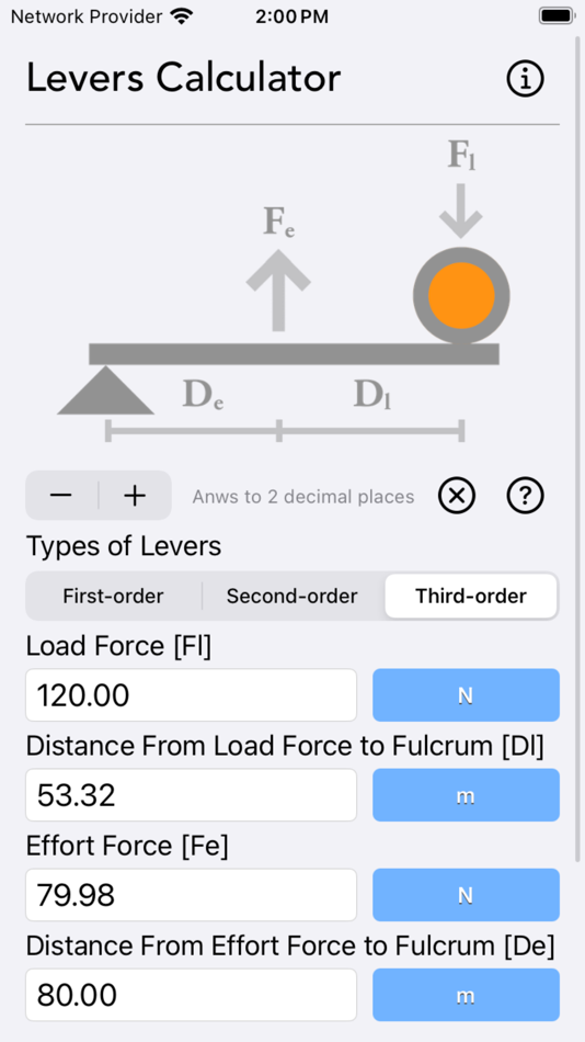 Levers Calculator - 1.2 - (iOS)