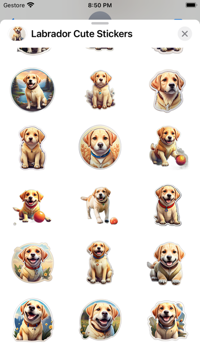 Labrador Cute Stickers Screenshot