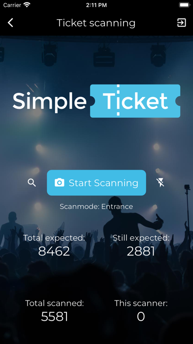 SimpleTicket Scanner Screenshot