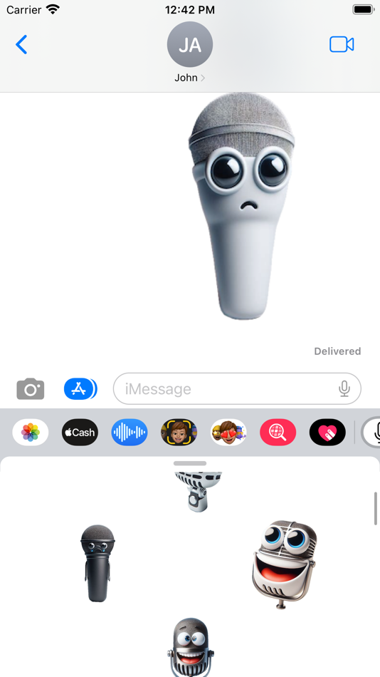 #5. Microphone Stickers (iOS) By: Paul Scott
