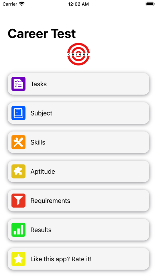#1. Career Test (iOS) 由: Martin Tseng