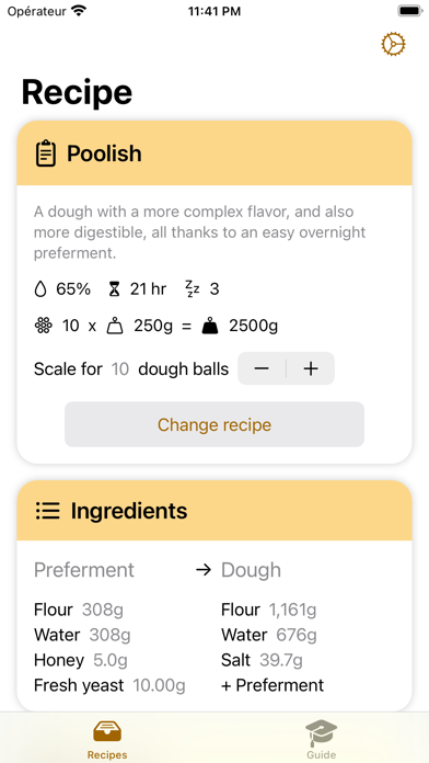 Pizza dough recipes Screenshot