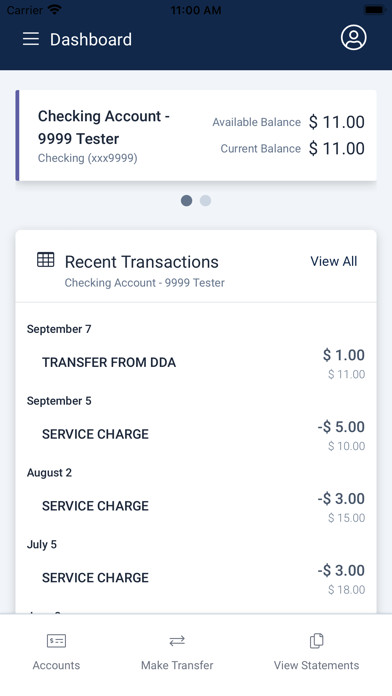 Copiah Bank Mobile Banking Screenshot