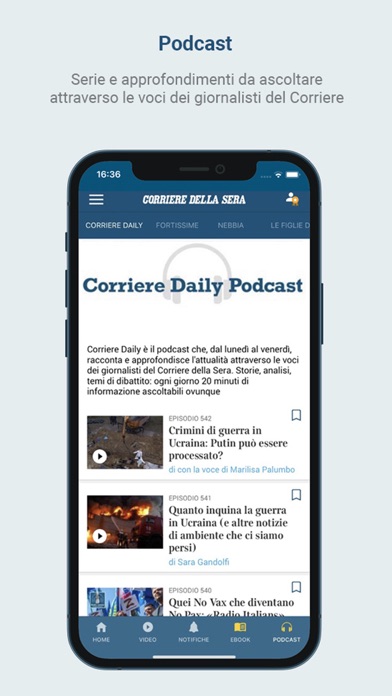 Corriere della Sera - Online Screenshot