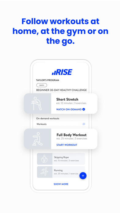 RISE Active Screenshot
