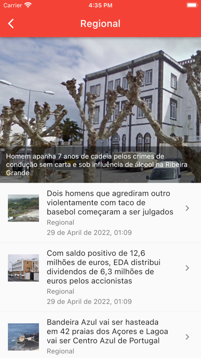 Correio dos Açores Screenshot