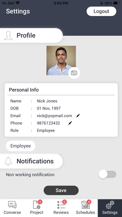 App screenshot