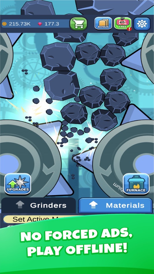 #3. Idle Crusher: Crush Machine (iOS) 由: WaffleStack Studio LLC