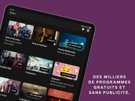 ARTE TV : direct, replay et + iPad app afbeelding 2