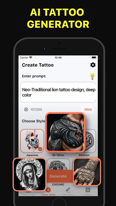 Ai Tattoo Generator Ink Tattooのおすすめ画像2