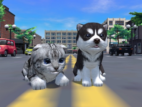 Cute Pocket Cat And Puppy 3Dのおすすめ画像1
