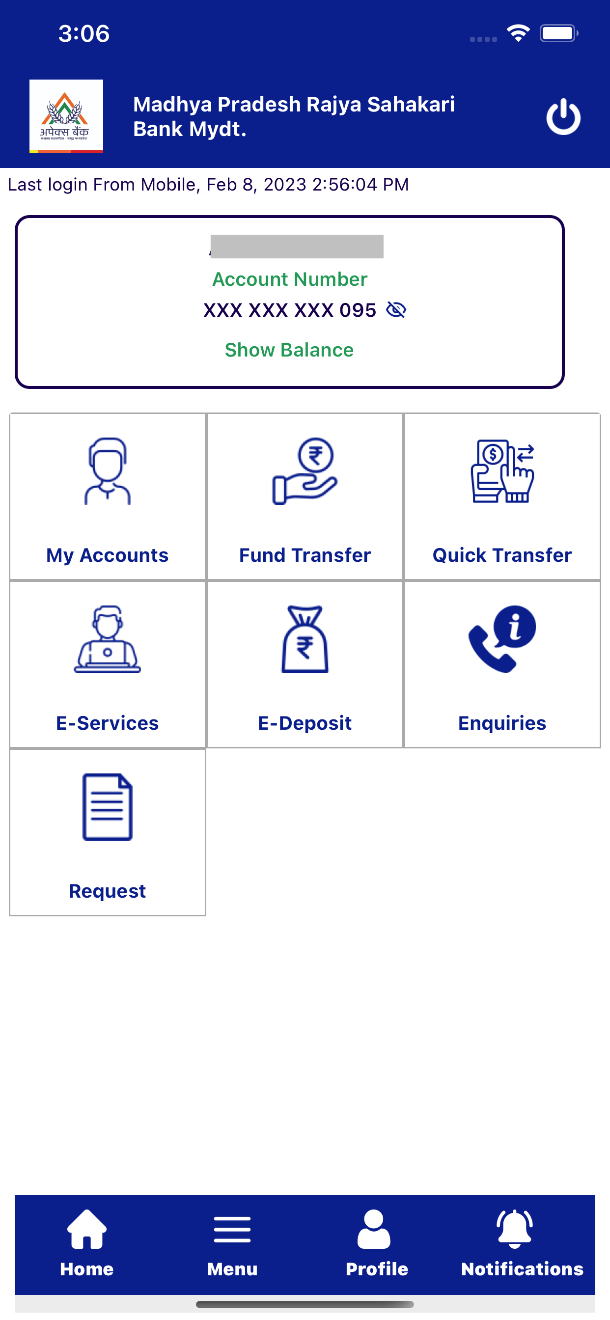 M.P APEX Mobile Banking