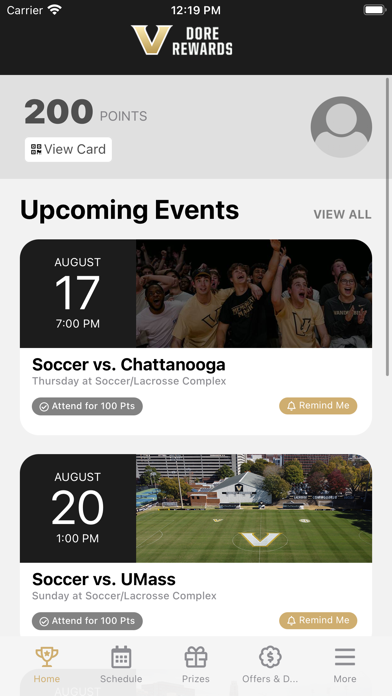 Dore Rewards Screenshot