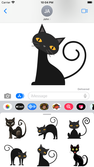 Black Cat in the City Stickers Screenshot