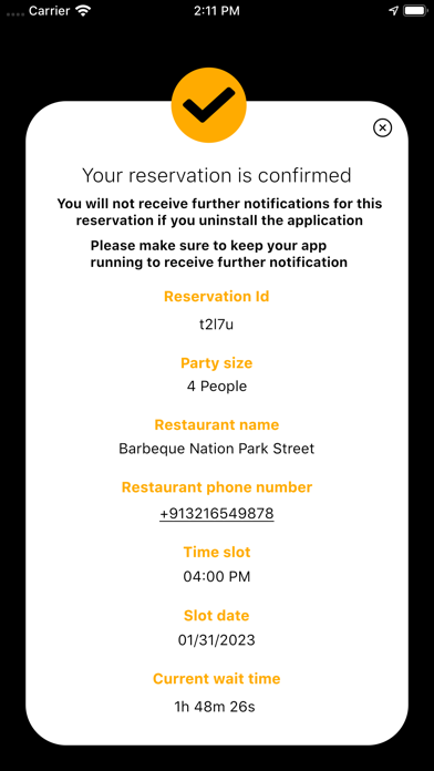 Ready Seat Eat Screenshot