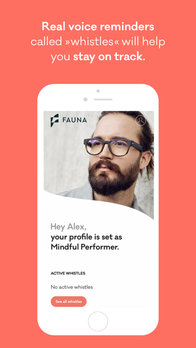 Fauna: Mindful audio reminders Screenshot