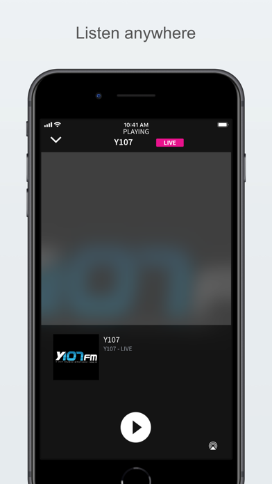 Y107 - 106.9 FM Screenshot