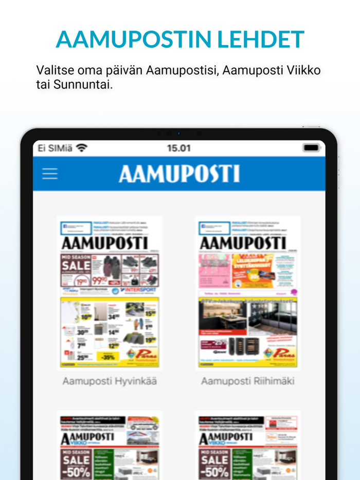 Aamuposti päivän lehti