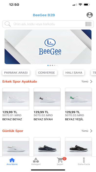 Beegee B2B Sipariş Screenshot