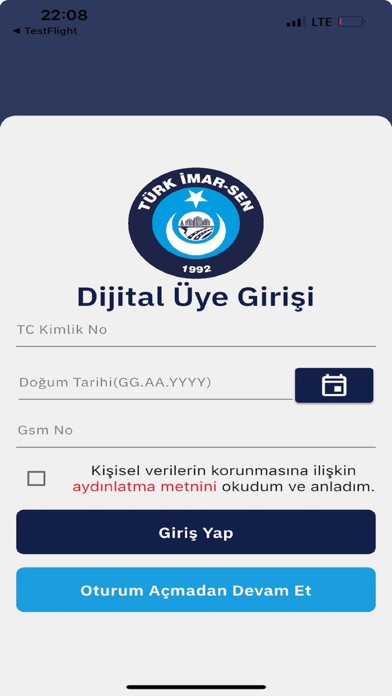Türk İmar Sen Dijital Kimlik Screenshot
