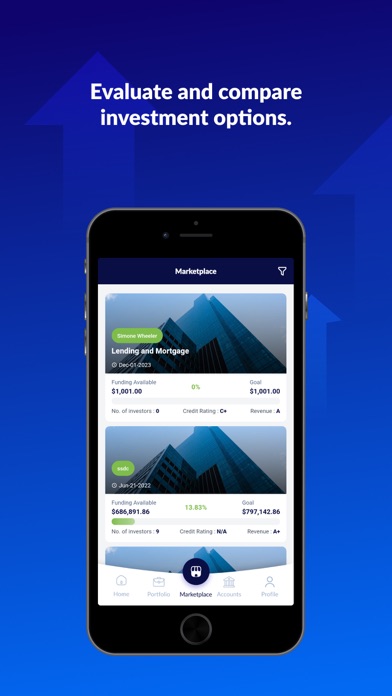 Investor Portal MMP Screenshot