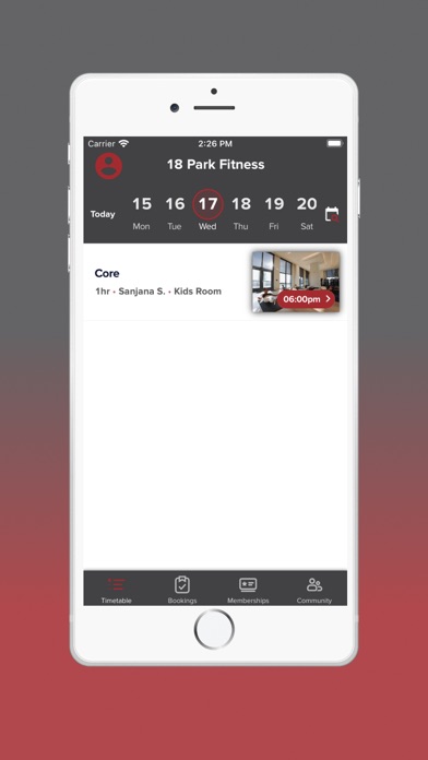 18 Park Fitness Screenshot
