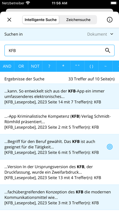 Kriminalisten Fachbuch - KFB Screenshot