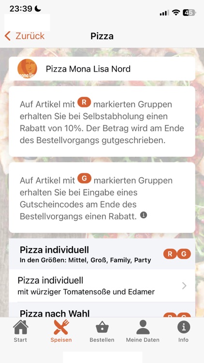 Pizza Mona Lisa Freiburg