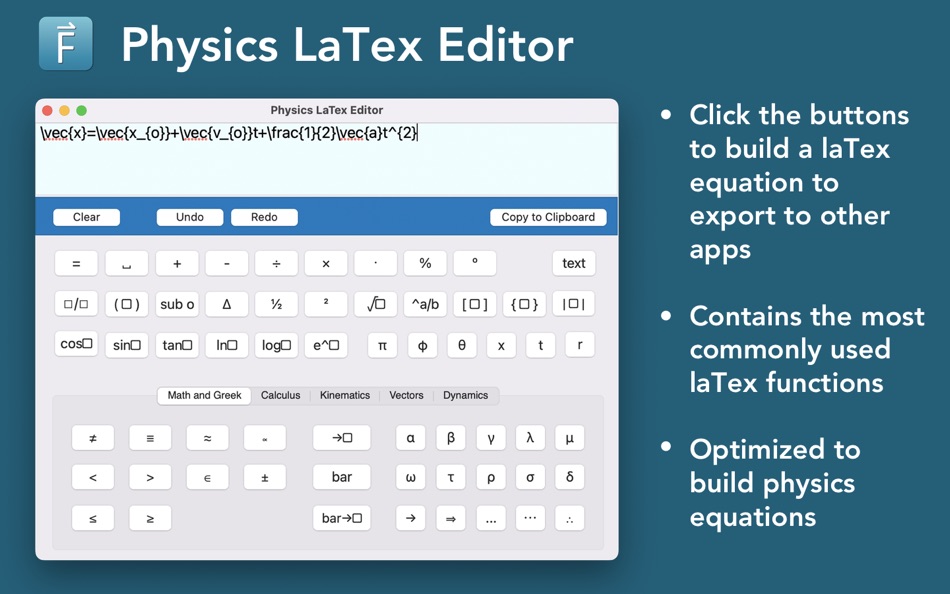 Physics Latex Editor - 1.0 - (macOS)