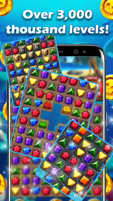 Jewels Pirate - Match 3 Puzzle Screenshot