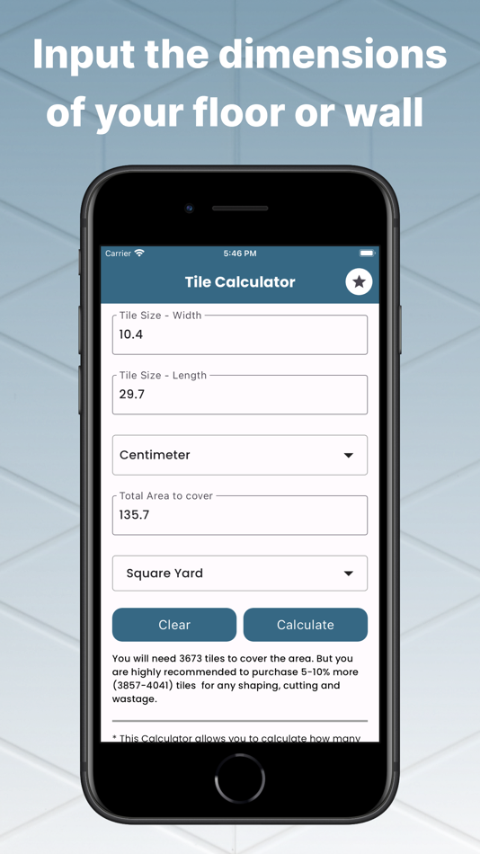 #2. Tiles Calculator Floor & Wall (iOS) 由: Kantaben Gorasiya