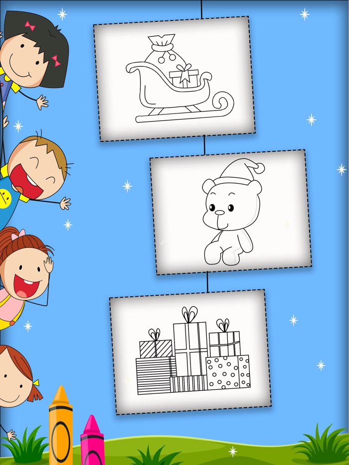 Coloring book for Christmas Ev