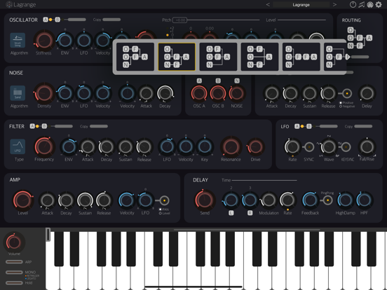 Lagrange - AUv3 Plug-in Synth iPad app afbeelding 5