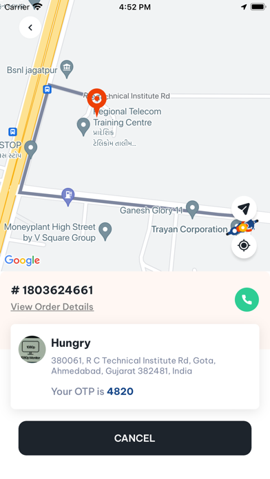 HUNGRS: Delivery Partner Screenshot