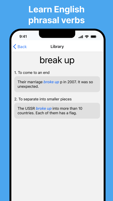 Phrasal Verbs English Pro Screenshot
