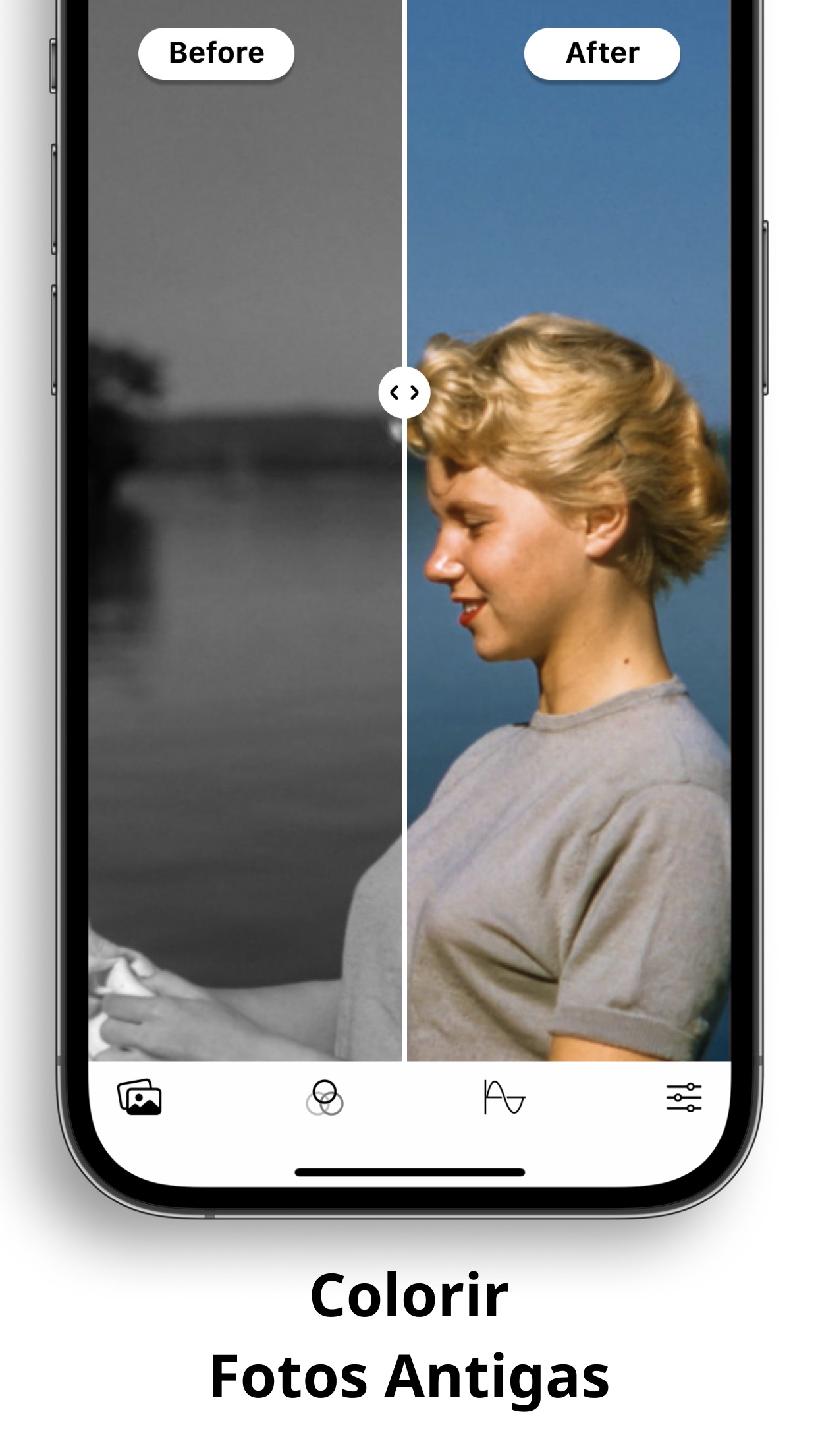 Screenshot do app colorir fotos - Pholorize