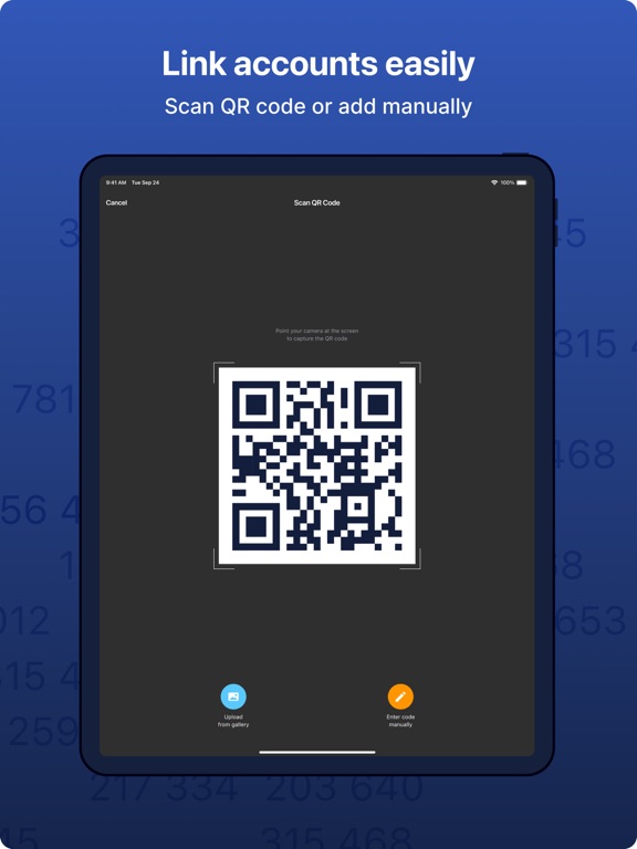 Authenticator 2FA by KeepSolid iPad screenshot 5 - Productivity app