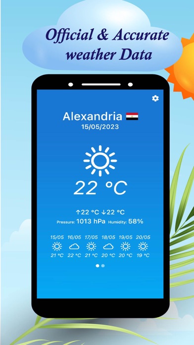 Weather - forecast & Sun App Screenshot