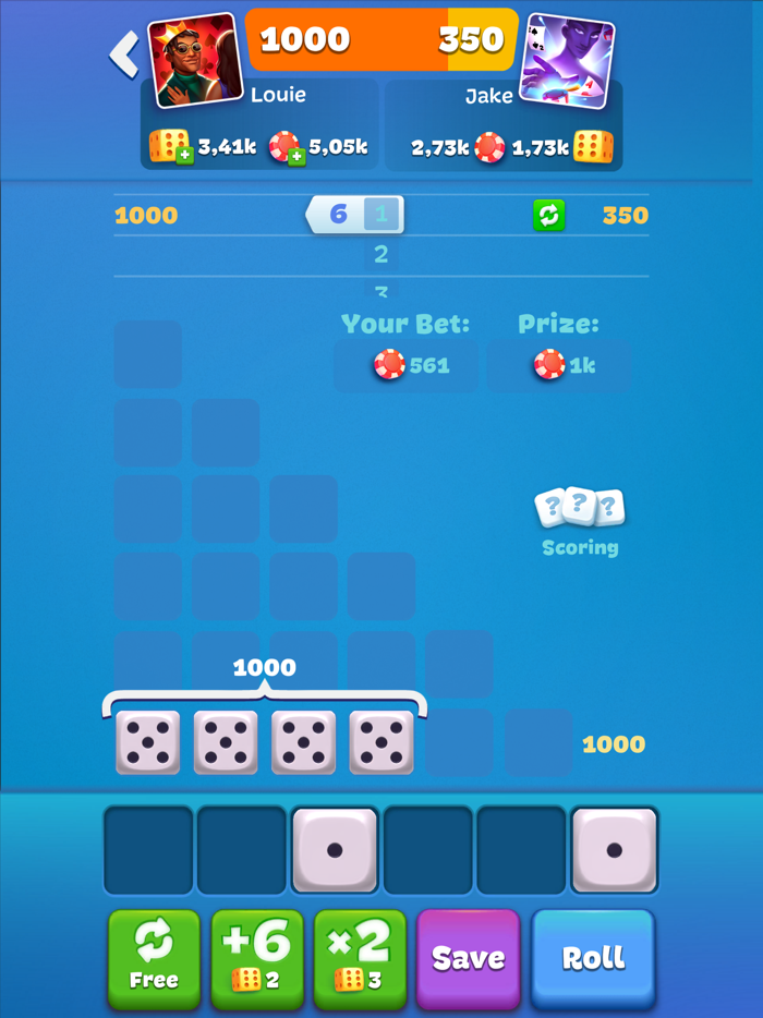 Farkle Online PVP Board Game