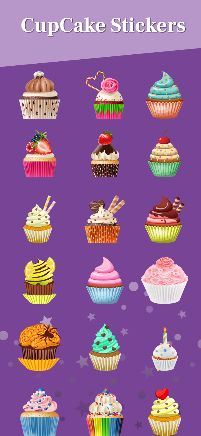 Cupcake Stickers