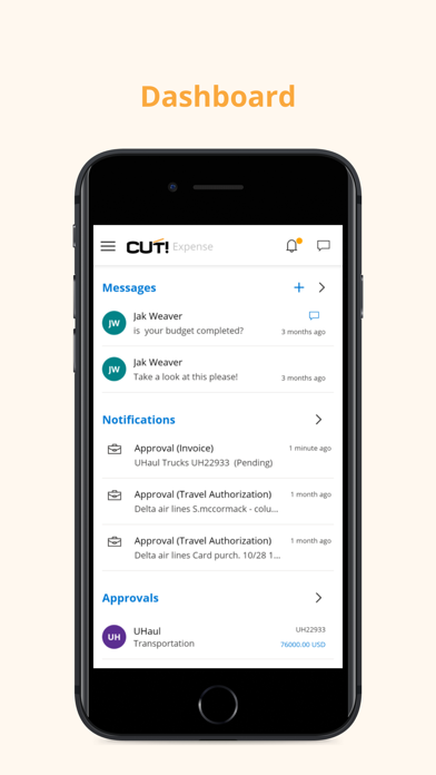 CUT! Expenses Screenshot