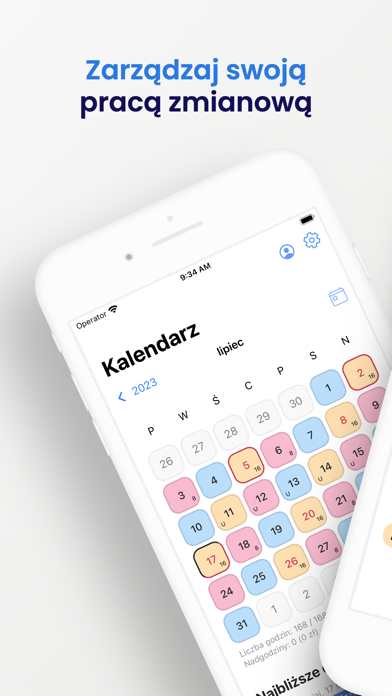 Kalendarz zmianowy Screenshot