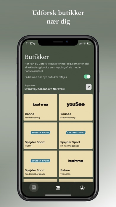 Inklusiv: Tilgængelig shopping Screenshot