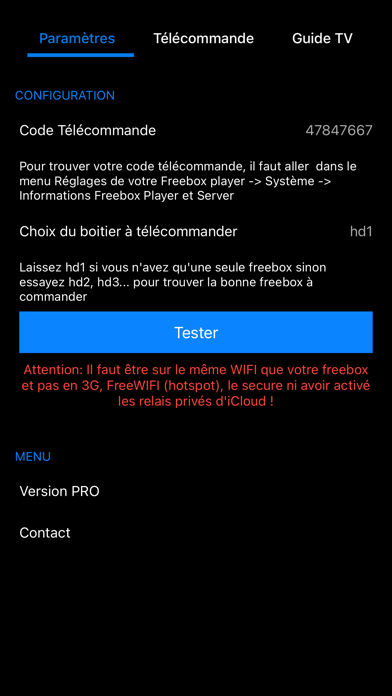 Zapette pour Freebox Screenshot