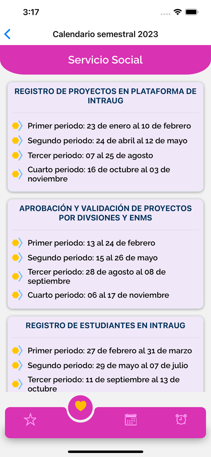 Calendario Académico UG