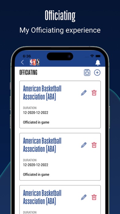 NBA Officials Screenshot