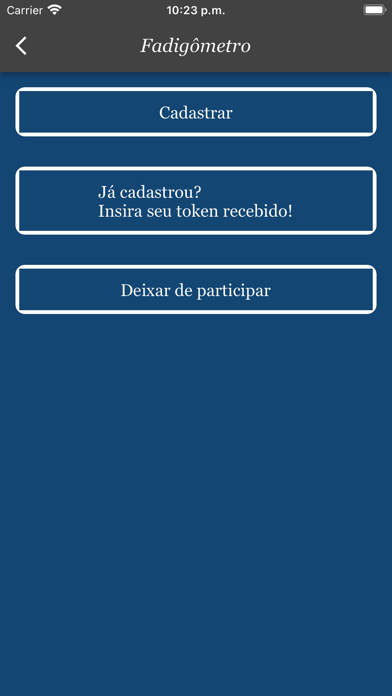 Fadigômetro Screenshot
